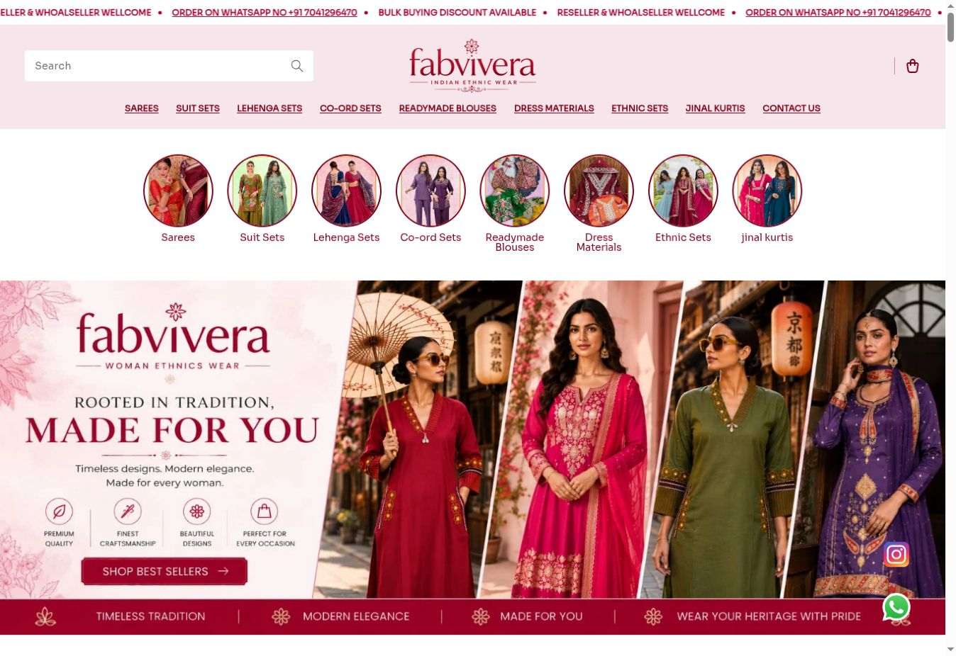 Fab Vivera website homepage